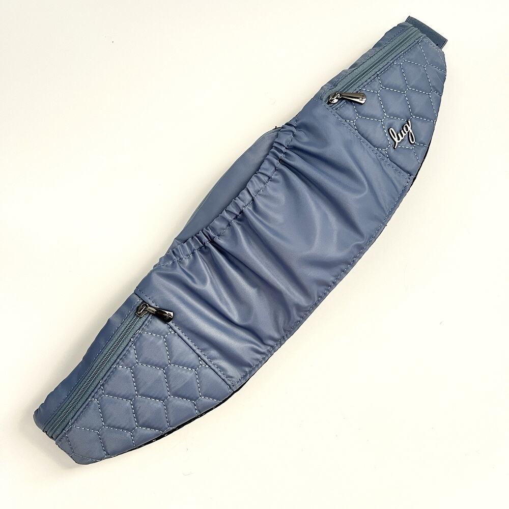 Lug Skedaddle Blue Moon Adjustable Strap Travel Quilt Waist Fanny Pack Belt Bag